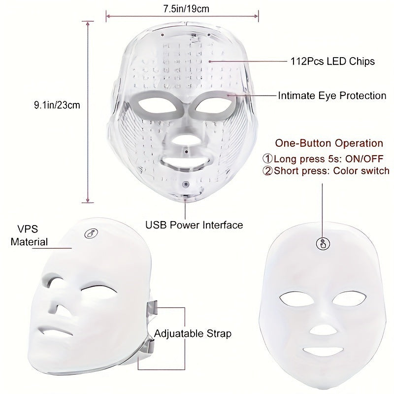 Professional LED Therapy Mask — Clear Skin in 14 Days.  Free Shipping for limited time